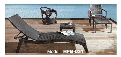 TG-HFB031 Wicker Recline Sun Lounger Patio Garden Furniture Lounger Sets