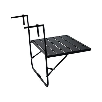 Outdoor Small Balcony of Iron Tube Rectangle Table Chair with Metal Stand TG-NI47