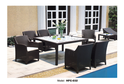 TG-HFC032 Modern Garden Coffee Restaurant PE Rattan Chairs Set Outdoor Patio Modern Leisure Chair