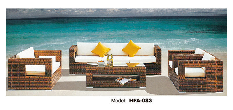 TG-HFA083 Outdoor Garden Furniture Rattan Sofa