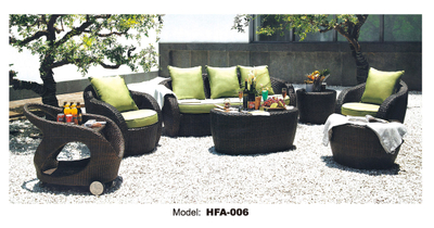 TG-HFA006 Modern Rattan Garden Furniture Set Outdoor Patio Furniture