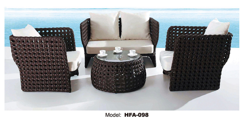 TG-HFA098 Modern Wicker/Rattan Sofa for Outdoor Furniture