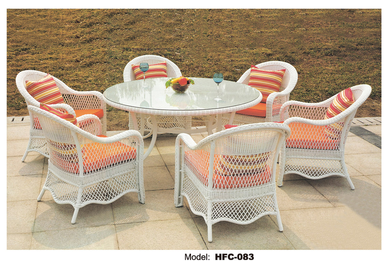 TG-HFC083 Factory Wholesale Outdoor Rattan Chair And Table