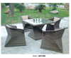 TG-HFC088 Rattan Outdoor Furniture Patio Dining Table And Chairs UV Resisitant Outdoor Furniture