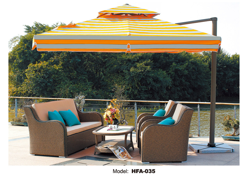 TG-HFA035 Patio Rattan Sofa Set Modern Outdoor Garden Furniture
