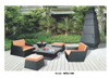 TG-HFA109 Modern Garden Coffee Restaurant PE Rattan Chairs Set Outdoor Patio Modern Leisure Outdoor Chair