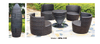 TG-HFA115 Rope Weaving Garden Aluminum Dining Chair Patio Furniture