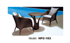 TG-HFC163 Modern Hotel Restaurant Table And Chair Garden Sets Rattan Outdoor Furniture