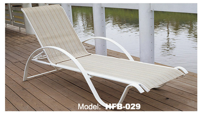 TG-HFB029 Outdoor Garden Lounge with Adjustable Backrest Wicker Sun Lounge