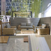 Outdoor Home Garden Luxury Furniture Aluminium Sectional Lounger Waterproof Rattan Sofa with Coffee Table TG-KSU1796