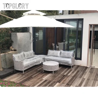 High-Quality Modern Outdoor Patio Garden Furniture Aluminum Frame Sofa TG-KS9180