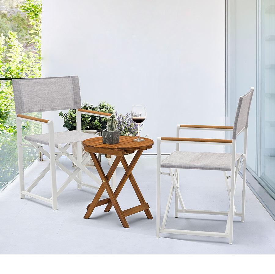 Outdoor Restaurant Chairs Home Casual Outdoor Furniture Patio Furniture Dining Set director chair foldable garden sets TG-NI30