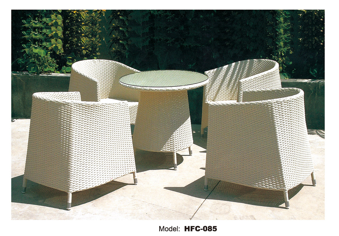 TG-HFC085 Chinese Furniture Modern Design Outdoor Rattan Chair And Table