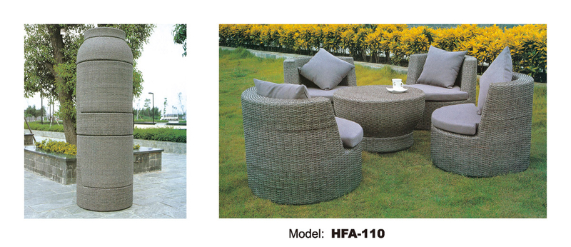 TG-HFA110 Modern Outdoor Rattan/Wicker Sofa Sets, Rattan Sofa Furniture, Rattan Sofa