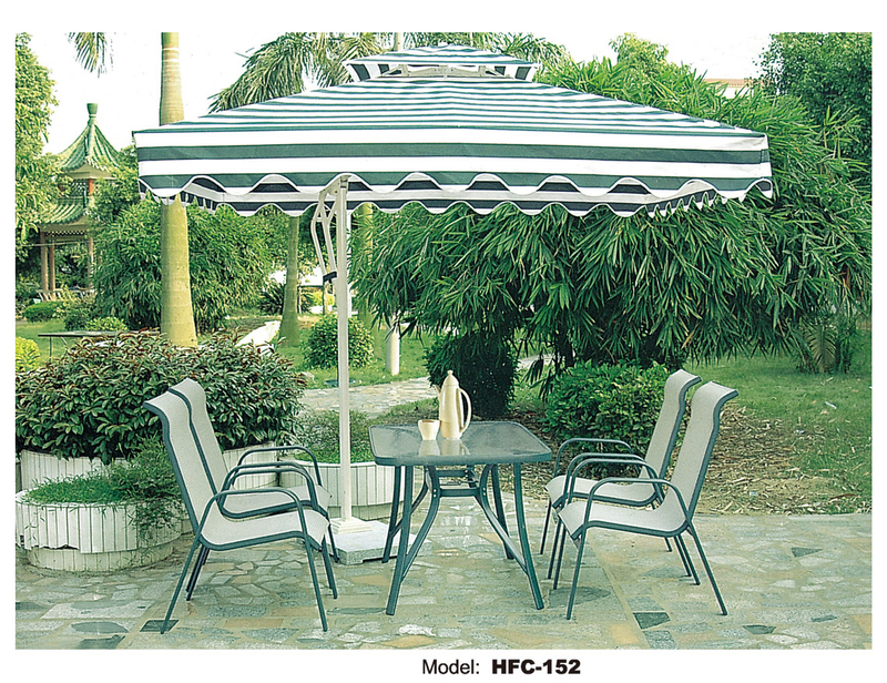 TG-HFC152 Modern Stainless Steel Outdoor Furniture of Dining Garden Patio Leisure Dining Home Chair Table Set