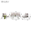 Modern Lasted Design Outdoor Furniture Metal Leg Rattan Woven Outdoor Garden Leisure Single Two Seater Sofa TG-KSA1871