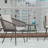 Wholesale Outdoor Club Modern Leisure Patio Garden Furniture Sofa Set with Aluminum Frame Woven Rope TG-NI28