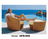 TG-HFB009 Casual Selection Outdoor Furniture Rattan Weaving Sofa with Stool