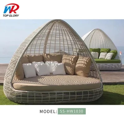 European Styles Leisure Outdoor Beach Patio Pool Sun Lounger Round Day Bed Garden Furniture SS-HW1032