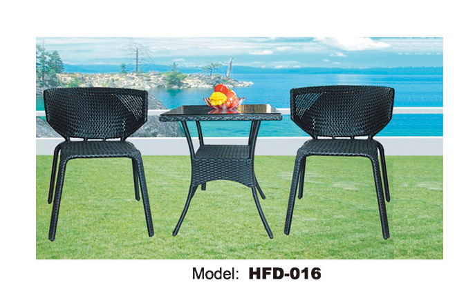 TG-HFD016 Garden Outdoor Furniture Rattan Bar Dining Set