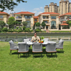 Outdoor Garden Dining Aluminum Table And Chair Set New Design Sectional Restaurant Furniture