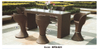 TG-HFD021 Simple Style Rattan Outdoor Furniture Aluminum Frame Rattan Bistro High Bar Stool
