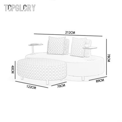 Hot Selling Cheap Price Outdoor Home Furniture Garden Sofa Set TG-KS1706