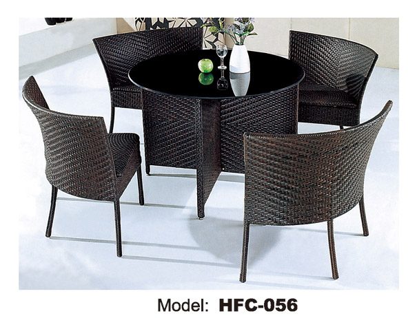 TG-HFC056 Factory Direct Outdoor Tables And Chairs Rattan Chair Coffee Table Balcony Leisure Furniture Combination Courtyard Garden