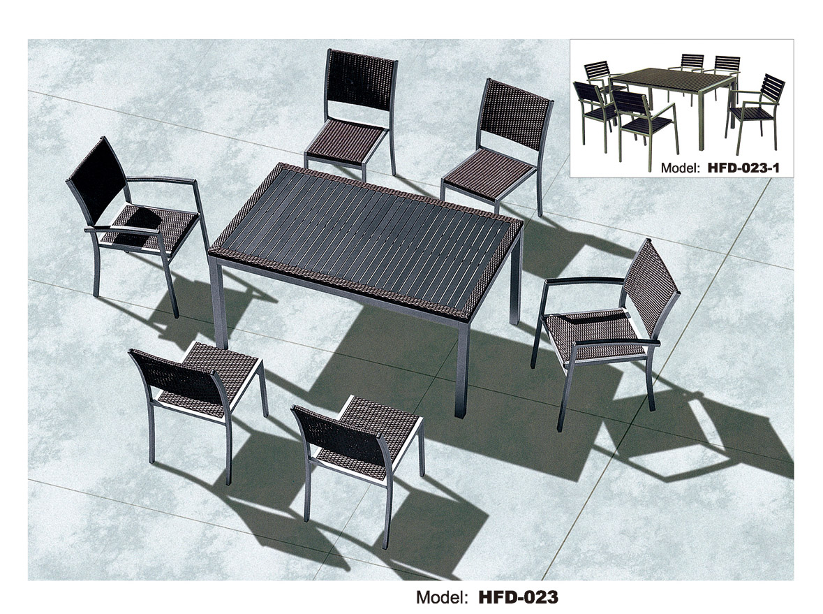 TG-HFD023 Lower Price Modern Rattan Tables And Chairs for Restaurant/Coffee Shop/Canteen
