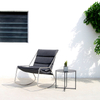 Simple single rocking chair, lunch lounge chair, outdoor courtyard balcony adult stainless steel leisure lazy rocking chair TG-NI43