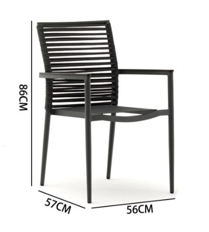 Outdoor Leisure Furniture Aluminum Garden chair for indoor and outdoor coffee shop restarauant garden sets TG-NI35