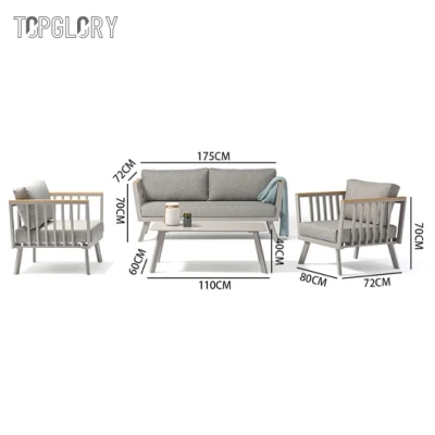Factory Direct Outdoor Sofa Set Garden Furniture with Wholesale Price TG-KS8202