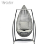Outdoor Home Metal PE Rattan Basket Hanging Swing Garden Chair TG-KSU1741
