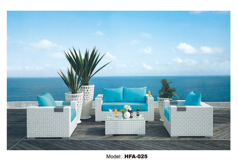 TG-HFA025 Elegant And Modern Patio Rattan Wicker Furniture Resin Outdoor Sofa Furniture