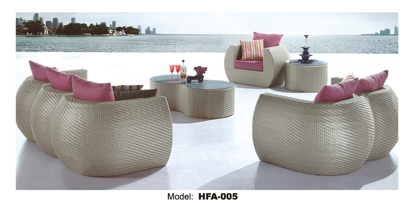 TG-HFA005 Modern Rattan Garden Furniture Set Other Outdoor Patio Furniture