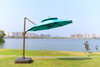 Modern design strong double layer hotel outdoor patio beach umbrella SZC-001