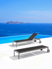 PE Swimming Pool Lounge Chair Diving Deck Chair Beach Outdoor Chaise Lounge
