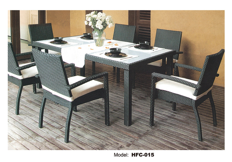 TG-HFC015 Rattan Table And Chair Set/Outdoor Dining Table Set