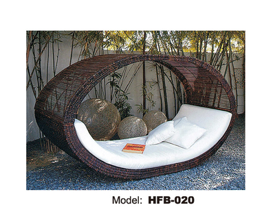 TG-HFB020 Outdoor Garden Patio Furniture Iron Lounge Sunbed Daybed