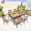 Chinese Suppliers Cast Aluminium Outdoor Furniture Dining Table